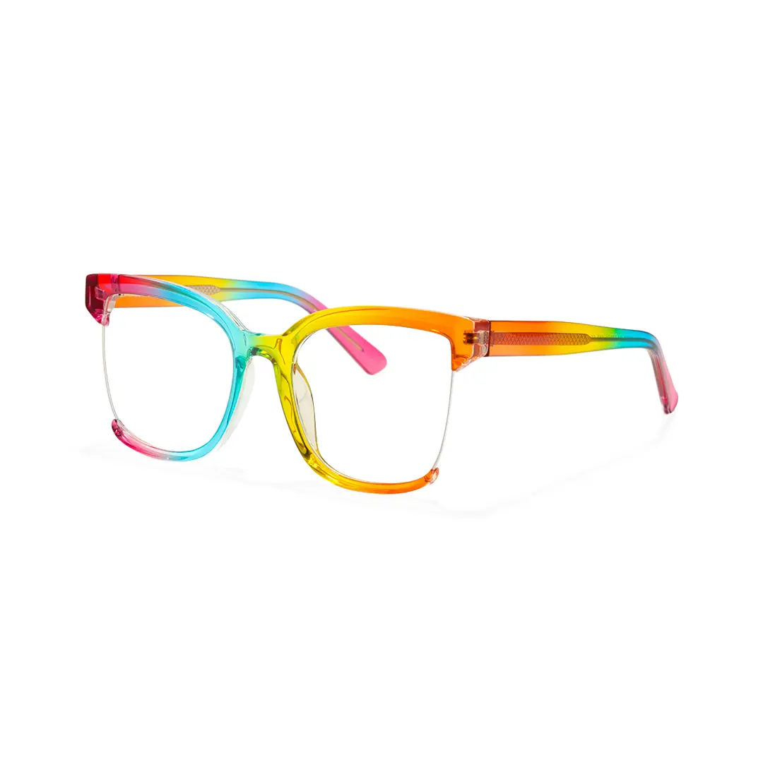 Angle view of Cery cat eye tr90 eyeglasses CR0022502 in multicolor