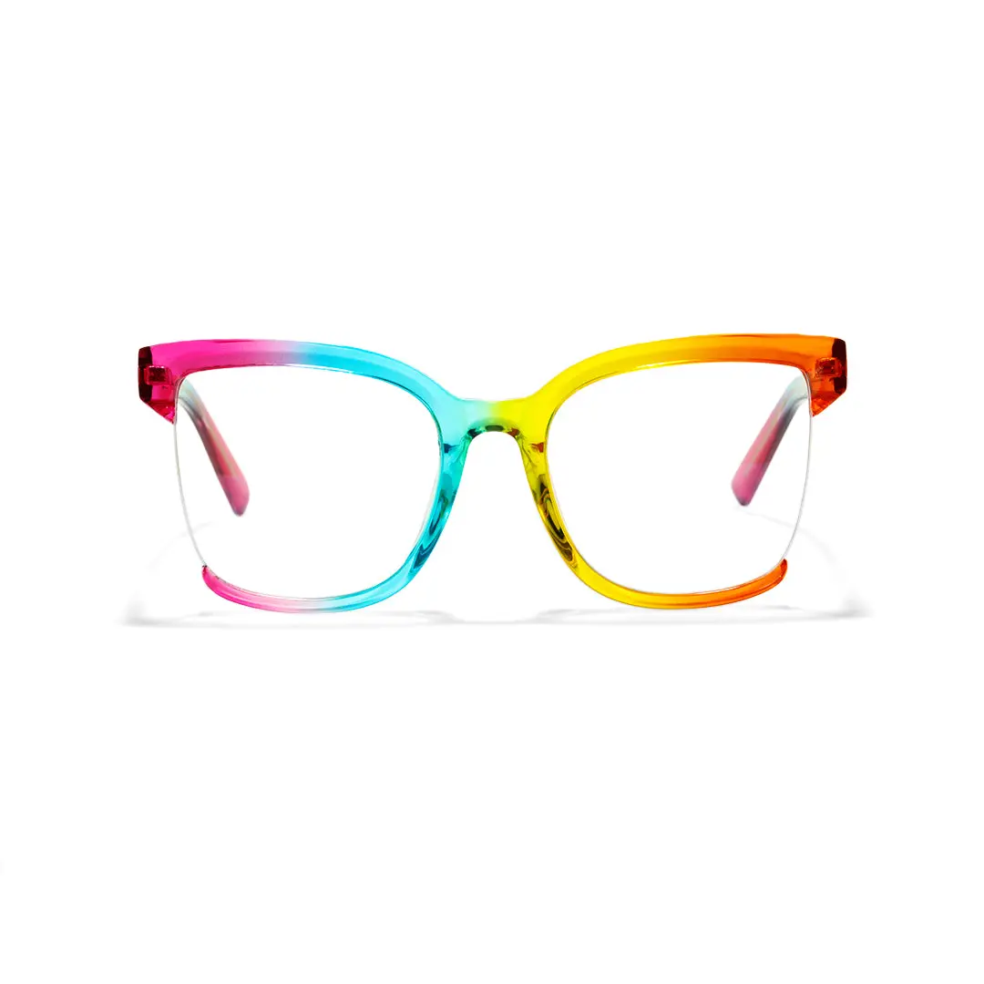 Front view of Cery cat eye tr90 eyeglasses CR0022502 in multicolor