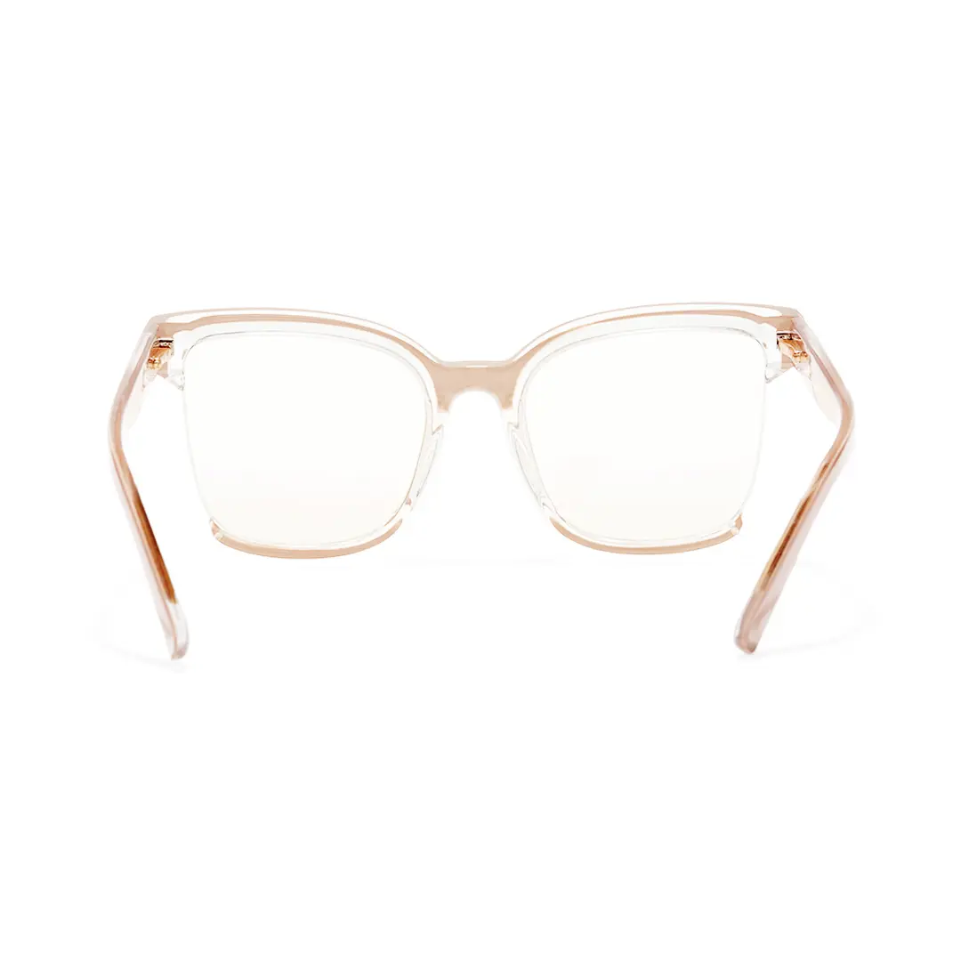 Back view of Cery cat eye tr90 eyeglasses CR0022502 in pink