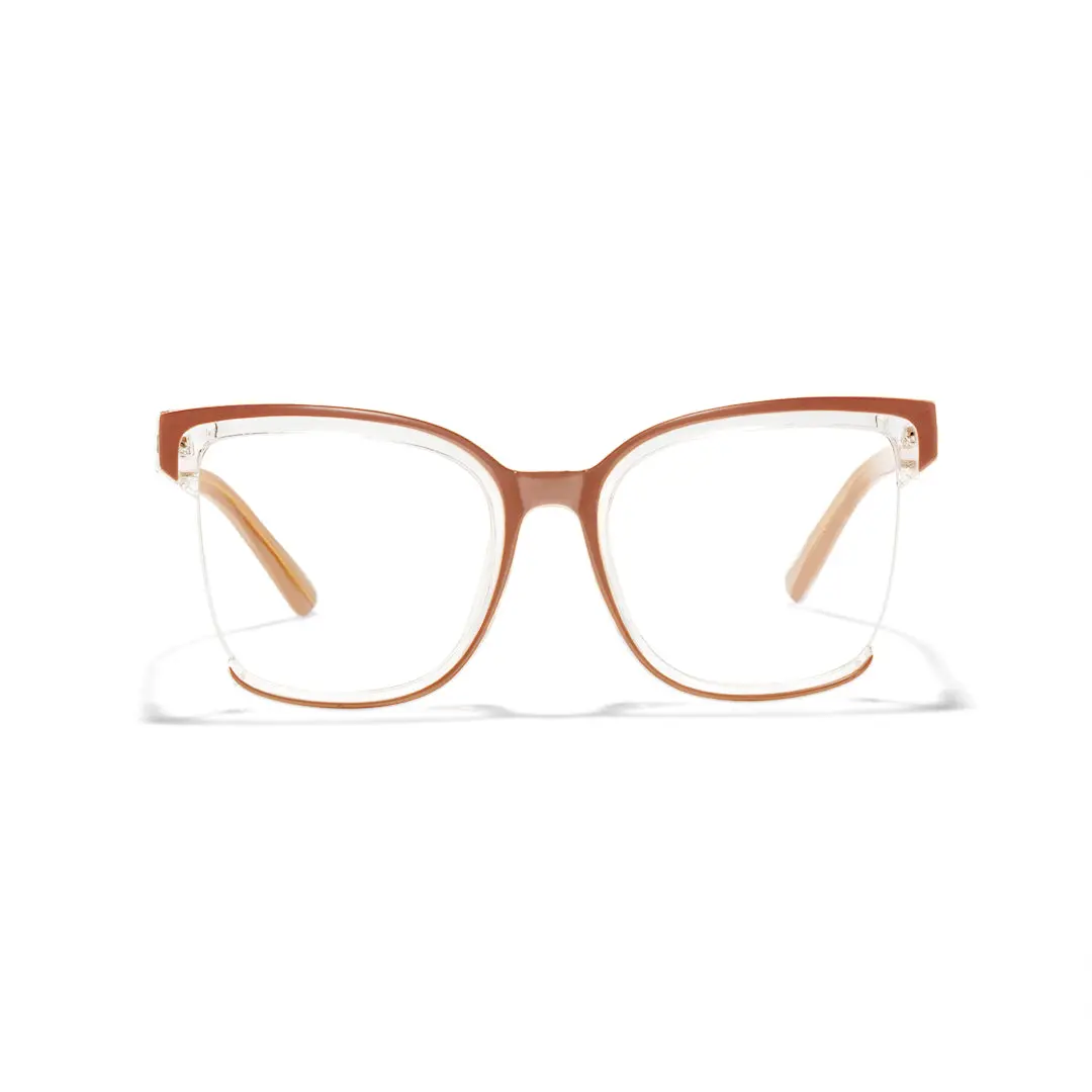 Front view of Cery cat eye tr90 eyeglasses CR0022502 in pink