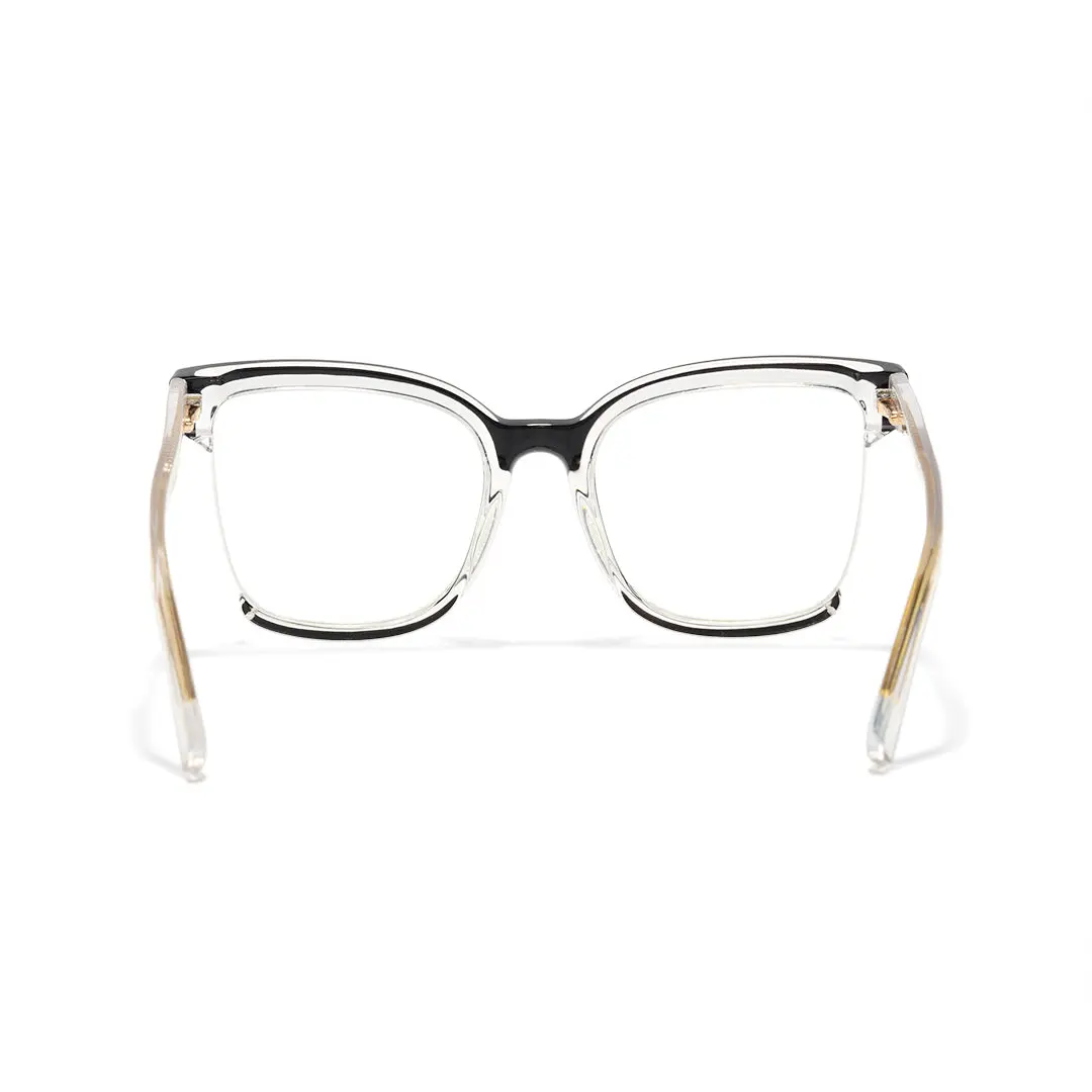 Back view of Cery cat eye tr90 eyeglasses CR0022502 in two-tone