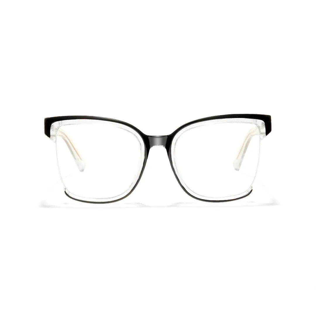 Front view of Cery cat eye tr90 eyeglasses CR0022502 in two-tone