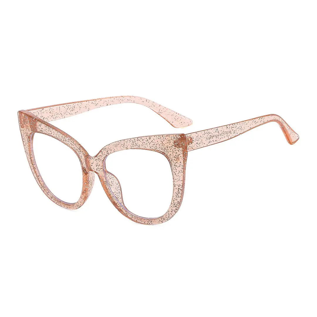 Angle view of Cloto cat eye pc eyeglasses CP0122306 in pink