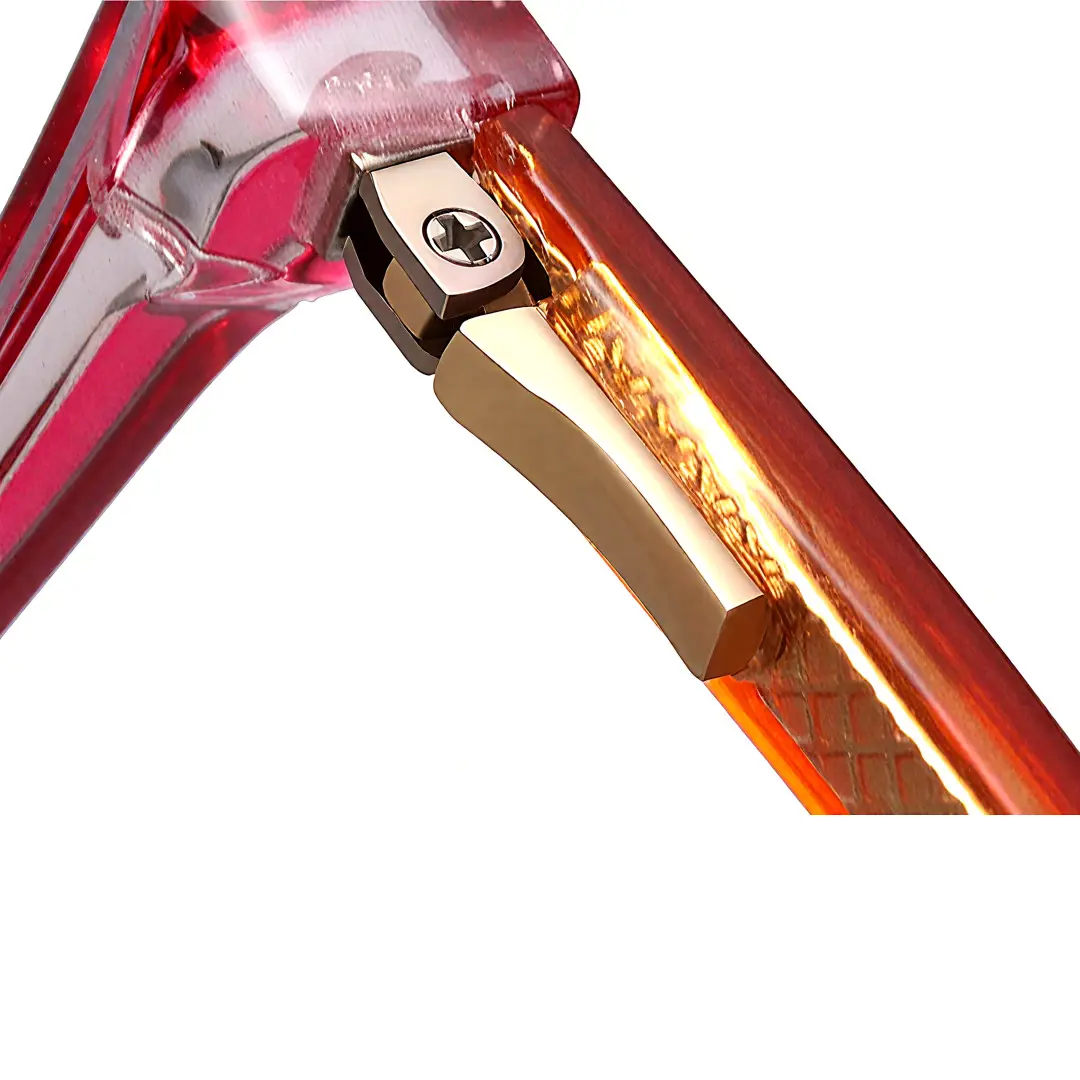 Spring hinge detail of Clove cat eye pc eyeglasses CP0032211 in multicolor