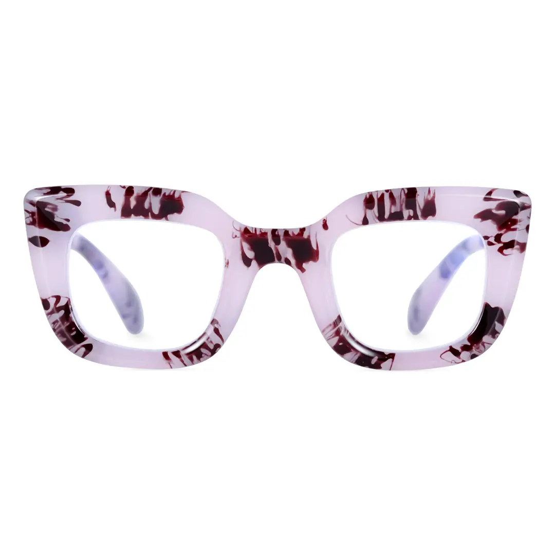 Front view of Cohen cat-eye pc eyeglasses CP0012403 in pink