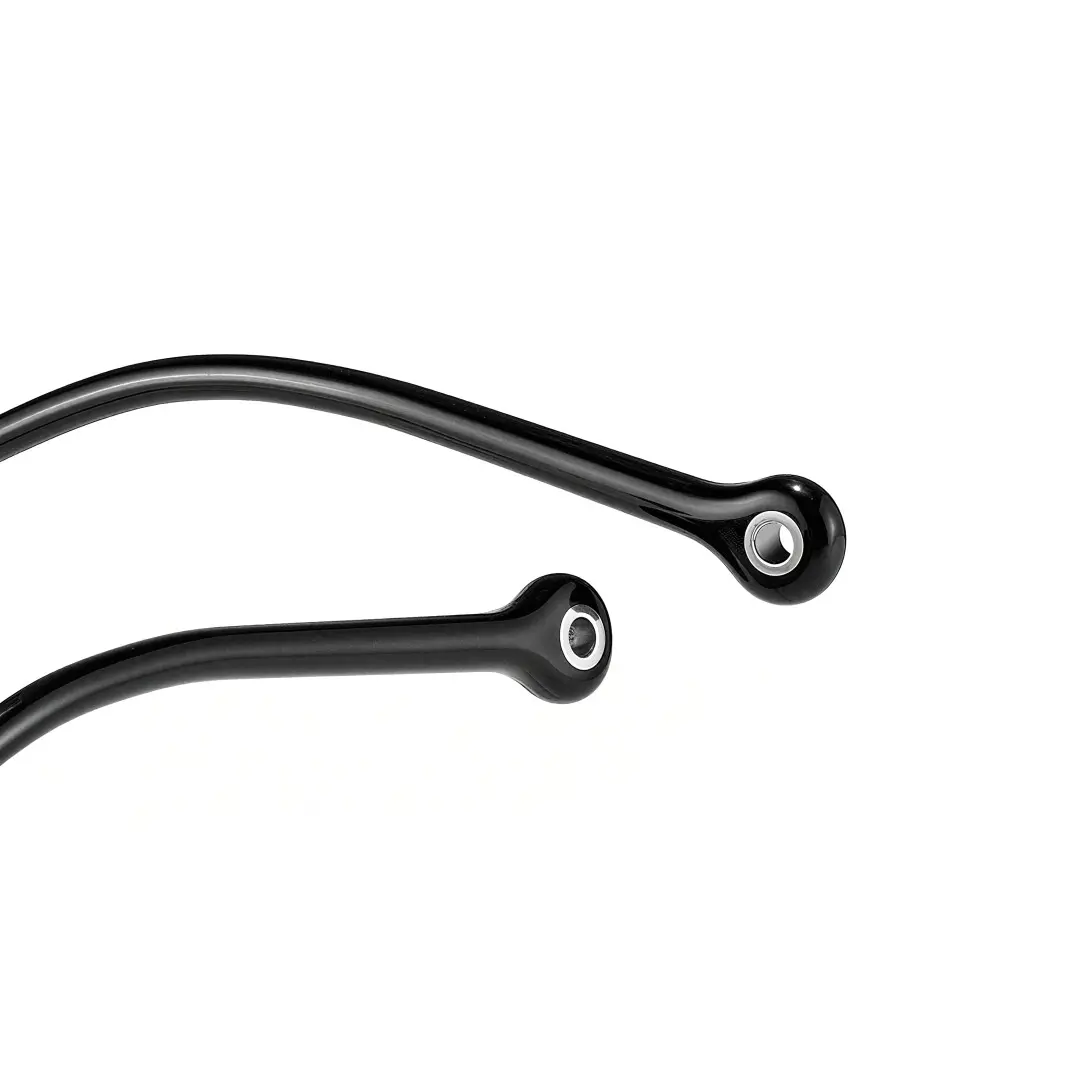 Temple detail of Coke round titanium eyeglasses RT0042305 in black