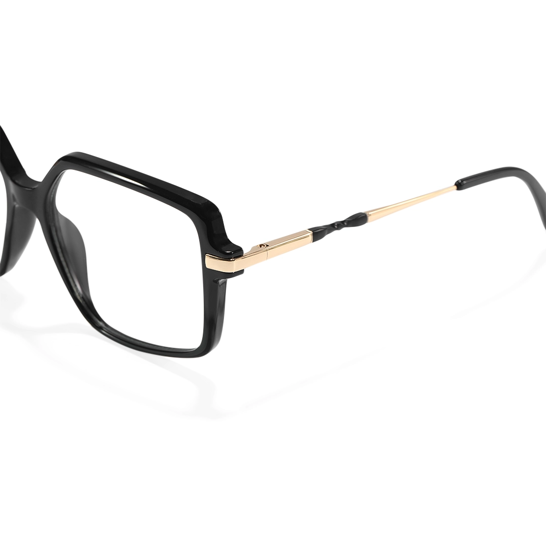 End piece detail of Cubo geometric tr90 eyeglasses GR0032510 in black