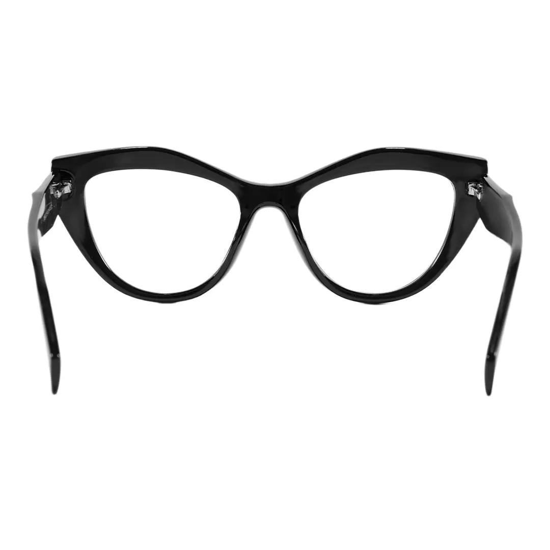 Back view of Cyril cat eye tr90 eyeglasses CR0312405 in black