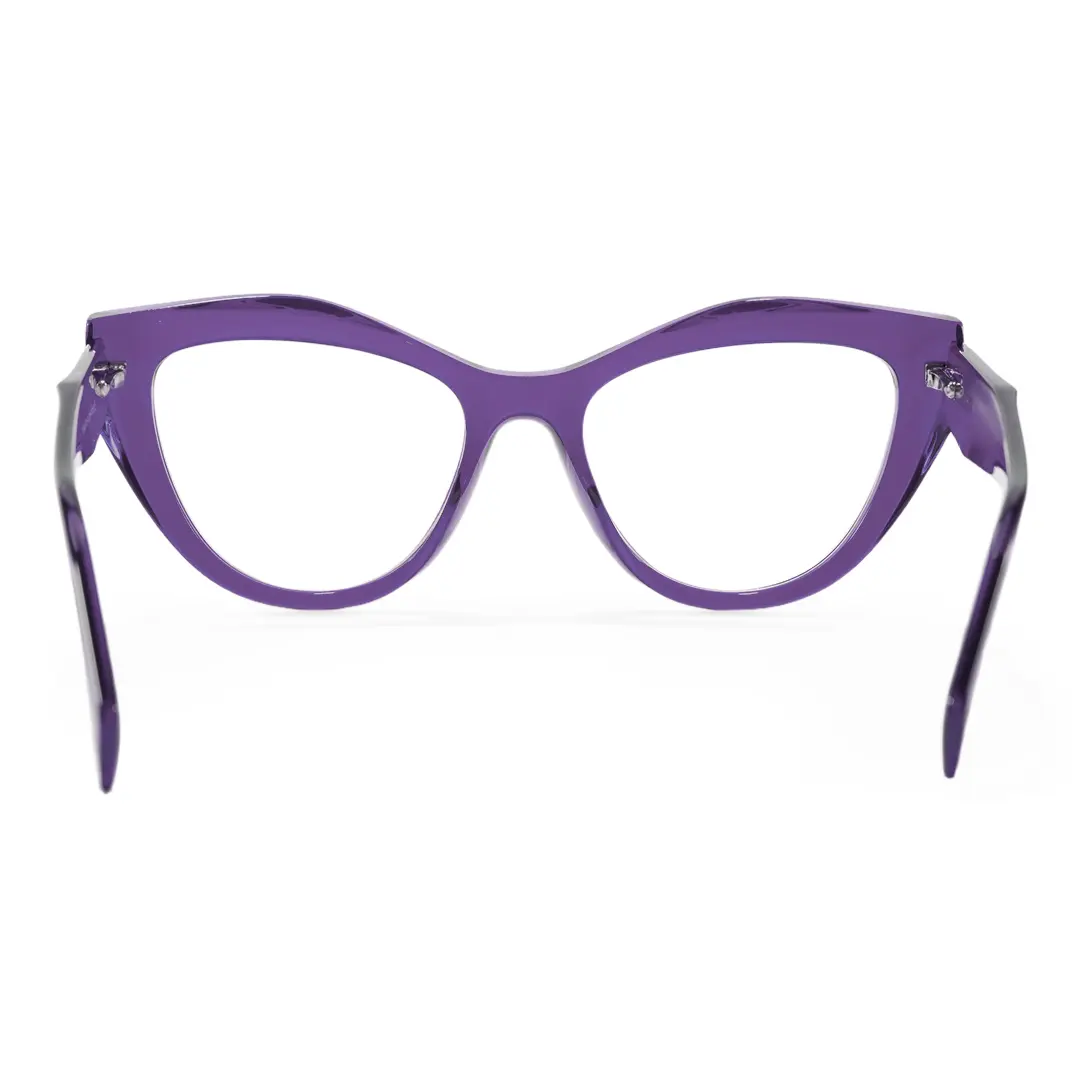 Back view of Cyril cat eye tr90 eyeglasses CR0312405 in purple