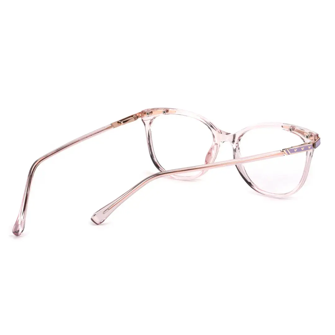 Back view of Dante cat eye tr90 eyeglasses CR0072408 in pink