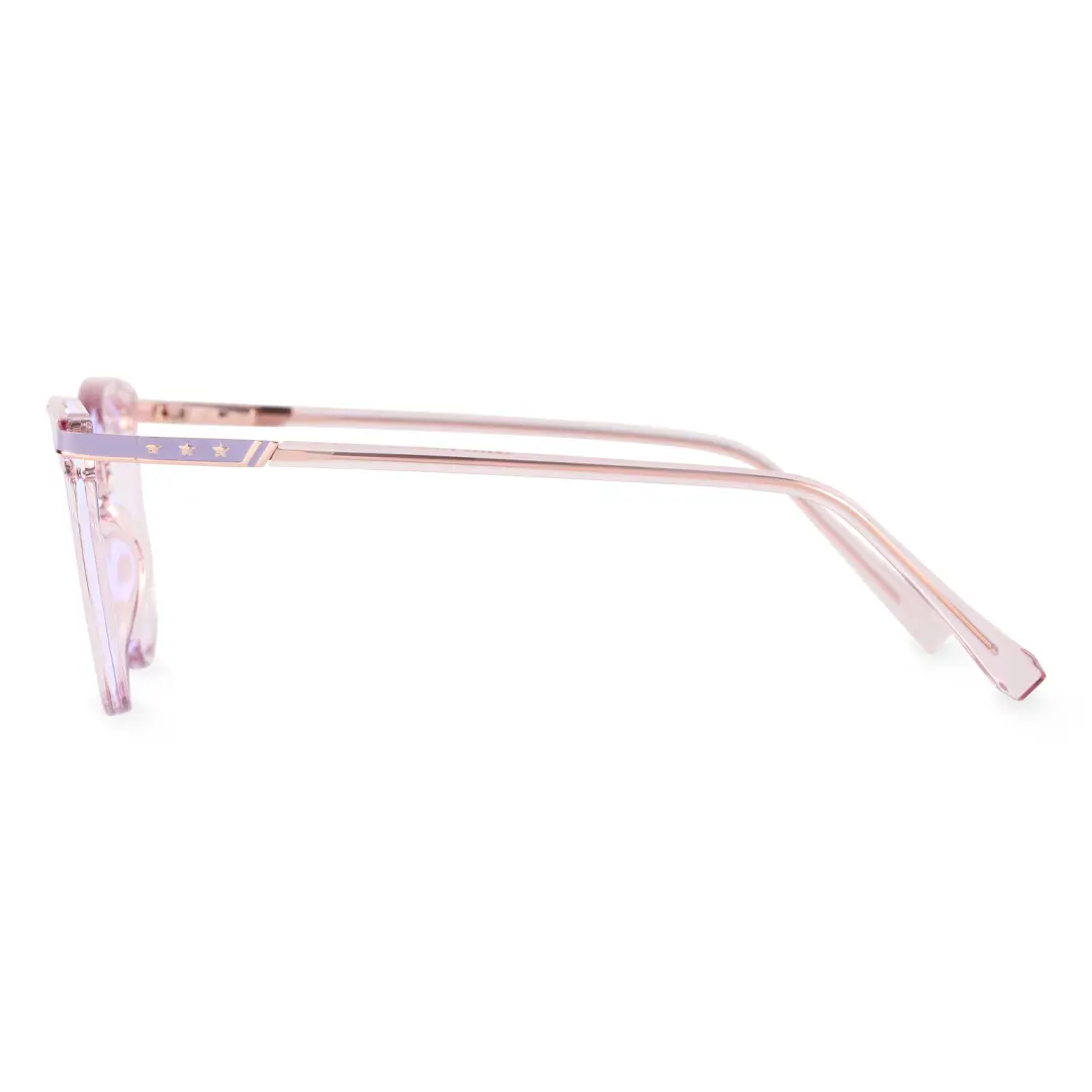 Side view of Dante cat eye tr90 eyeglasses CR0072408 in pink