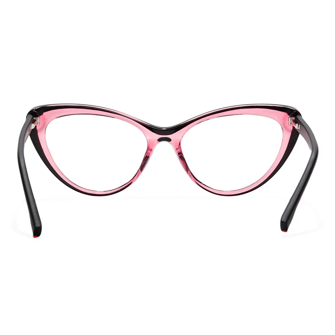 Back view of Daph cat eye tr90 eyeglasses CR0102502 in pink