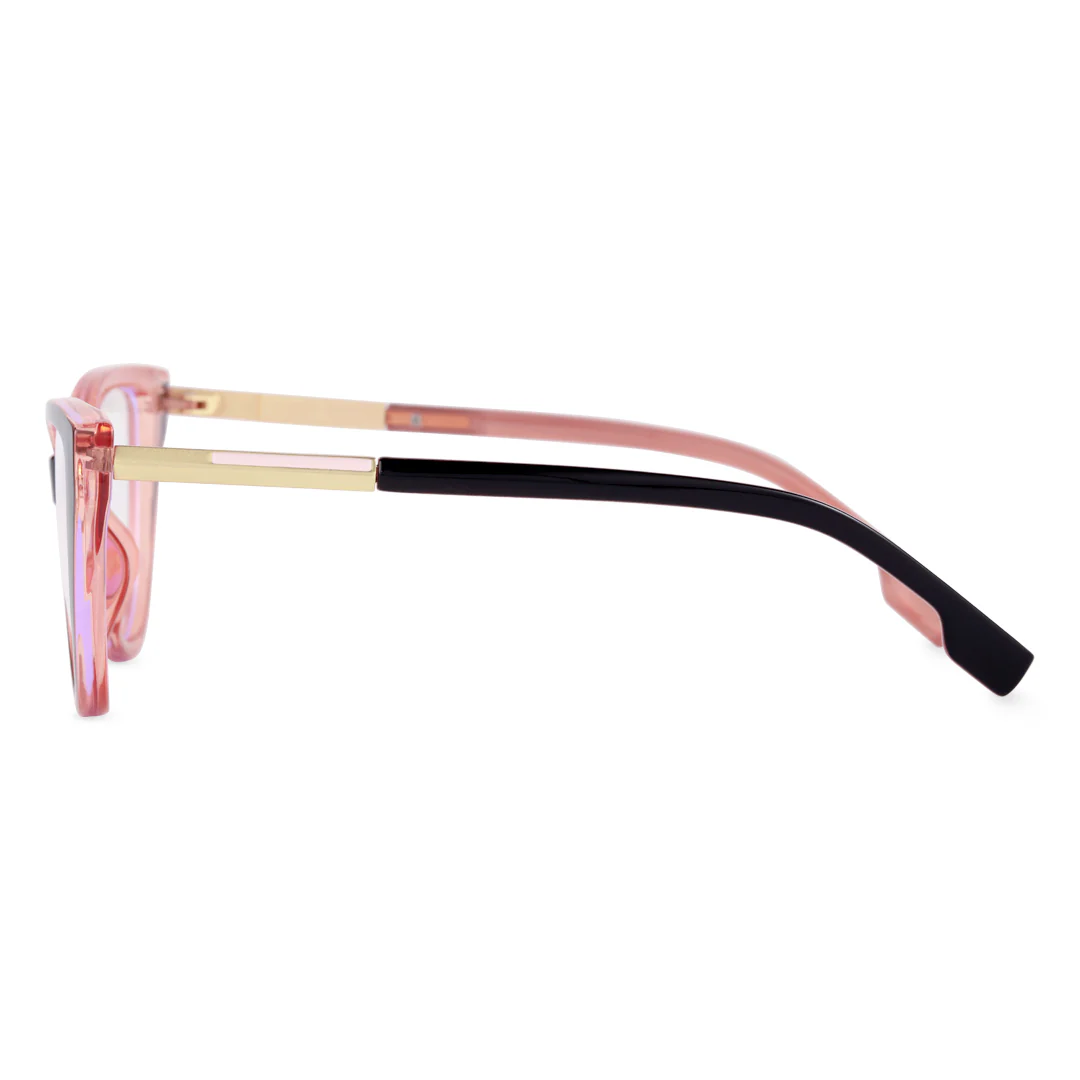 Side view of Dashe cat eye tr90 eyeglasses CR0112408 in black