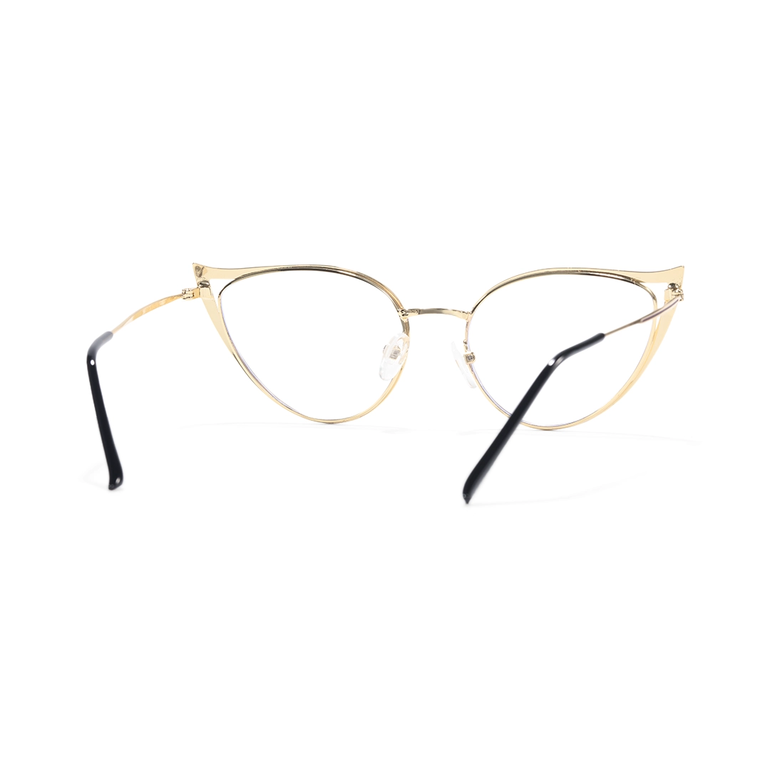 Back view of Dinah cat eye metal eyeglasses CM0342504 in purple