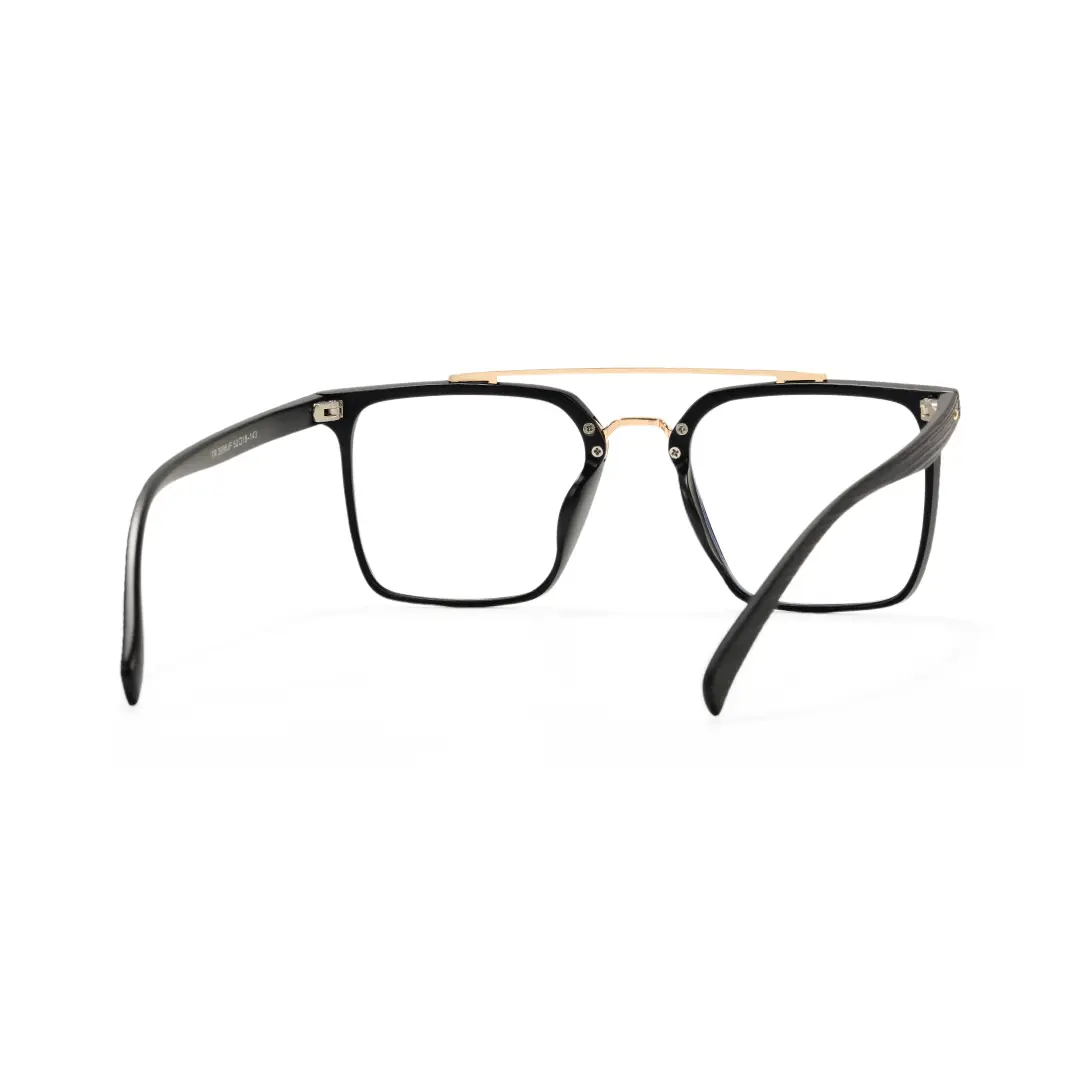 Back view of Drew square tr90 eyeglasses SR0222508 in black