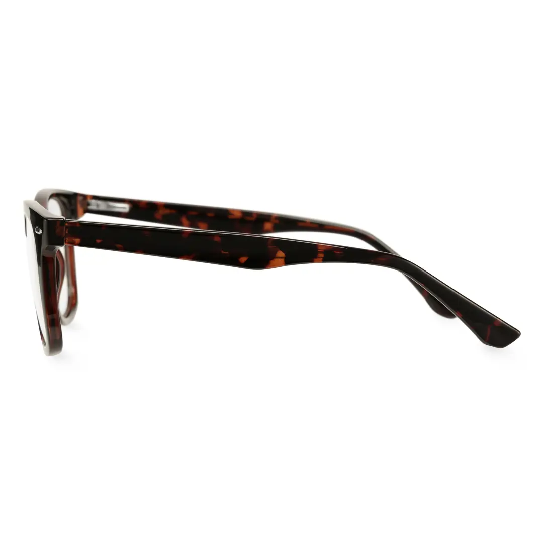 Side view of Earl square tr90 eyeglasses SP0112409 in tortoise
