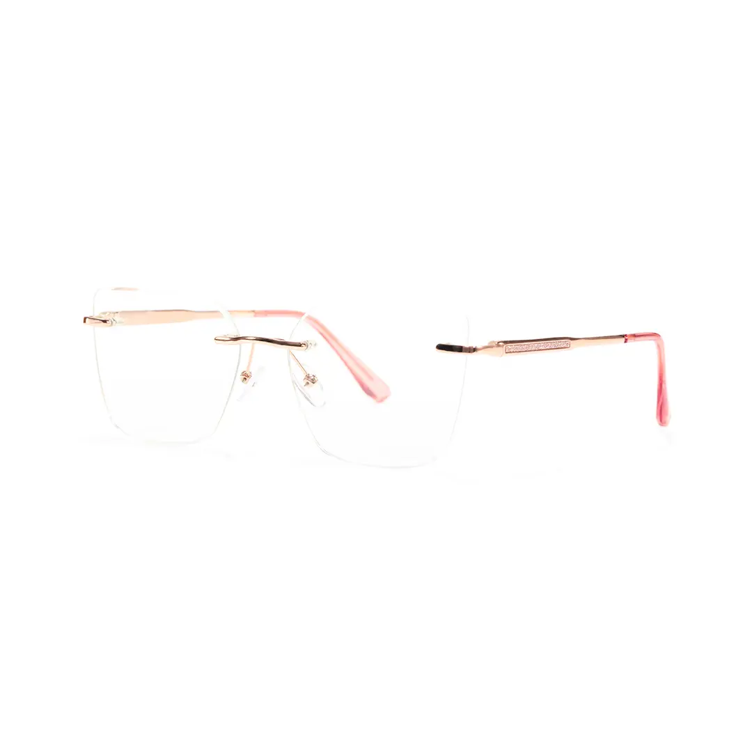 Angle view of Eileen cat eye tr90 eyeglasses CX0082507 in pink