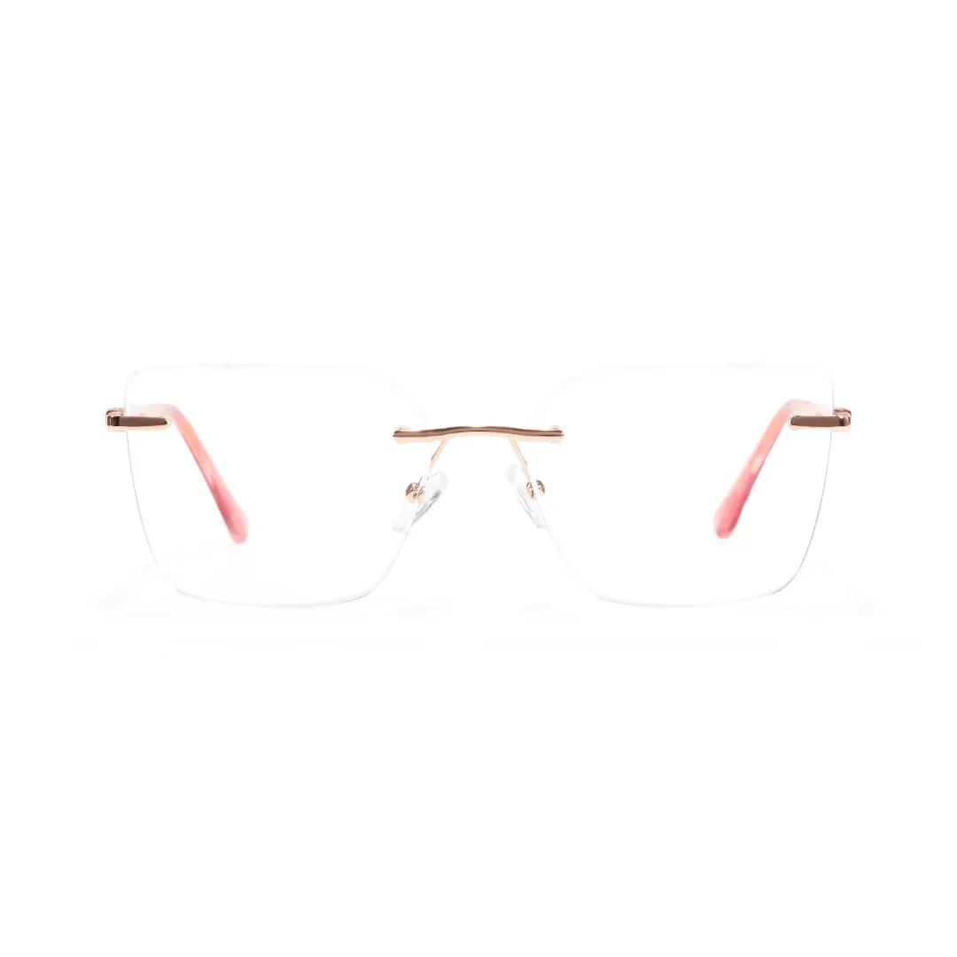 Front view of Eileen cat eye tr90 eyeglasses CX0082507 in pink