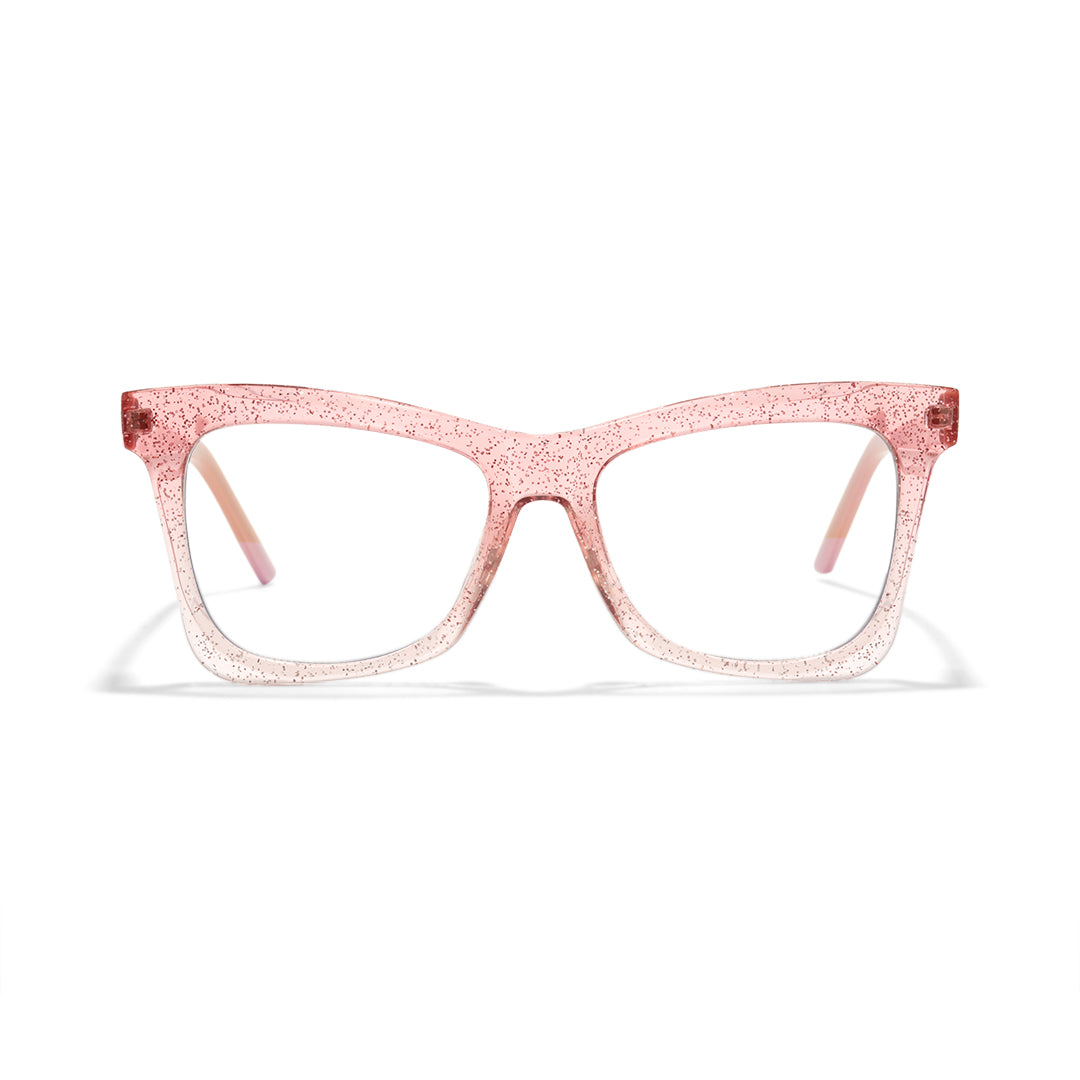 Front view of Eira butterfly tr90 eyeglasses UR0152502 in pink