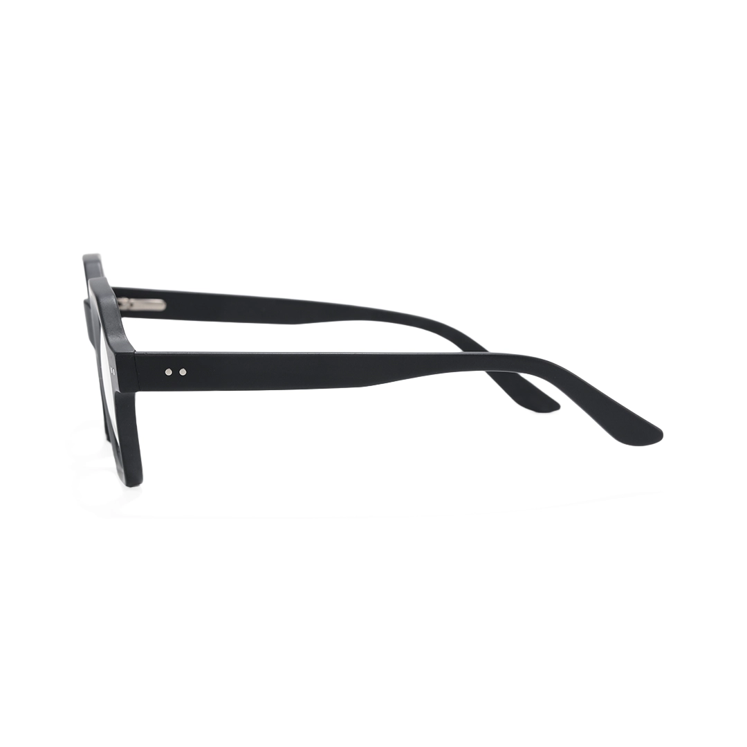 Side view of Elita square acetate eyeglasses SA0812302 in black