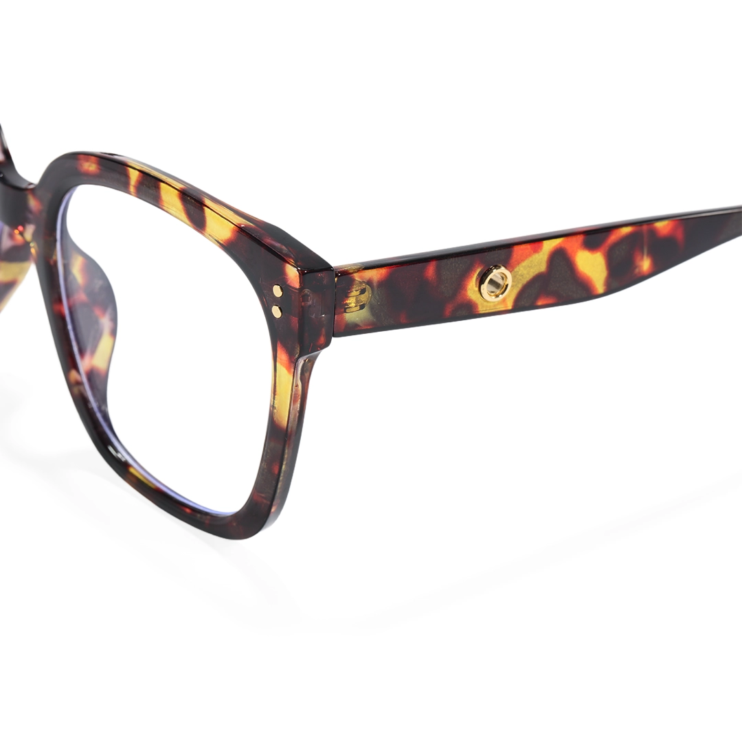 Frame detail view of Ennis square pc eyeglasses SP0062508 in tortoise