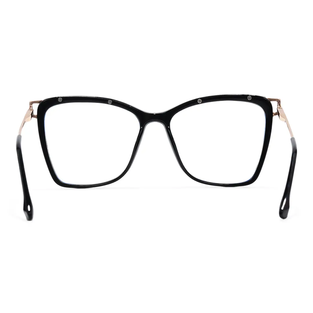 Back view of Enya cat eye tr90 eyeglasses CR0352503 in black