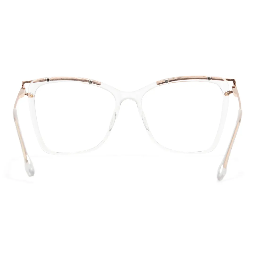 Back view of Enya cat eye tr90 eyeglasses CR0352503 in clear