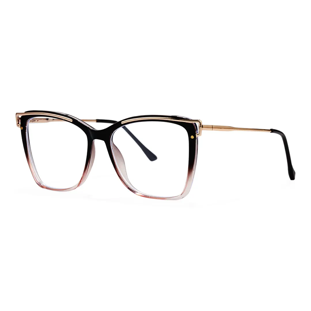 Angle view of Enya cat eye tr90 eyeglasses CR0352503 in two tone
