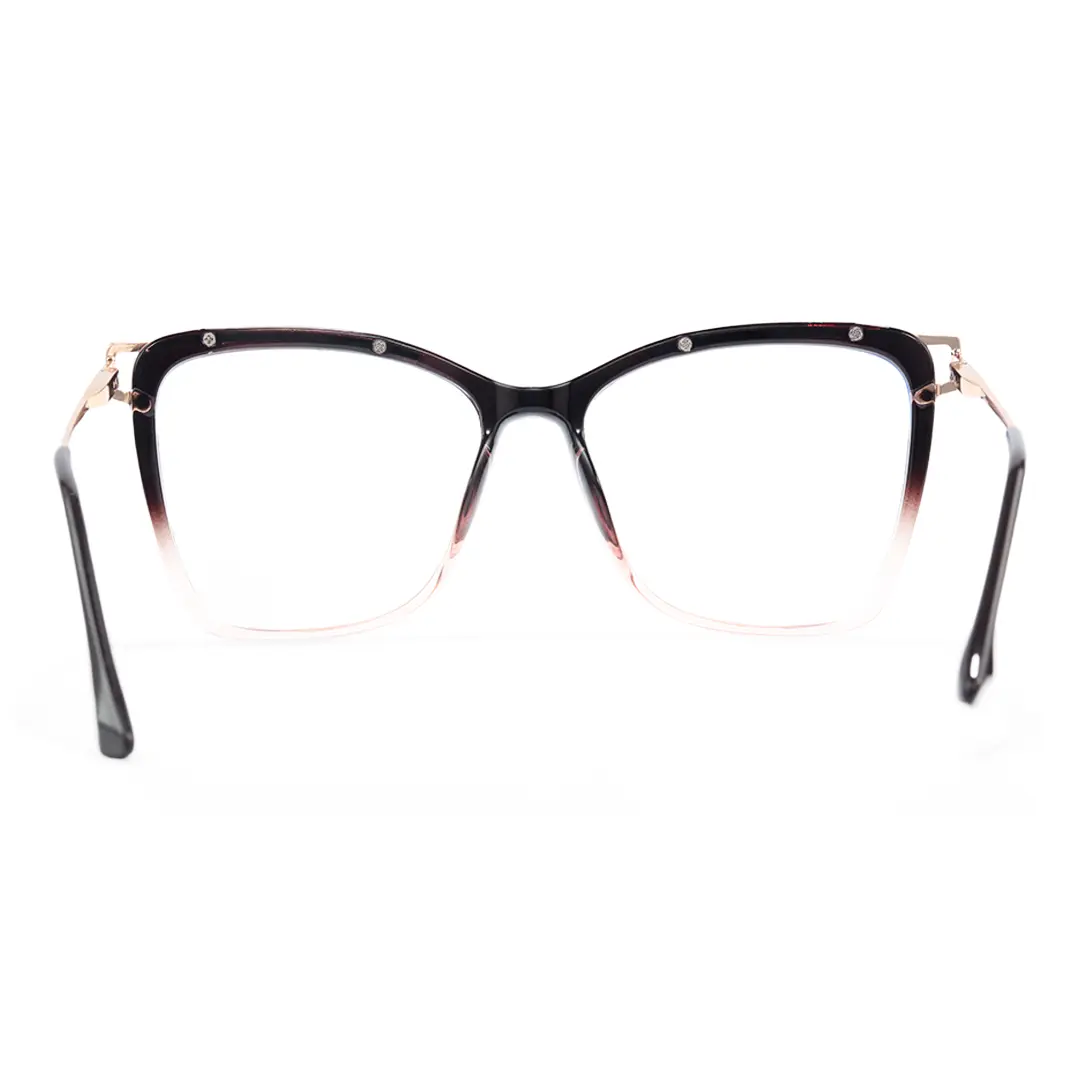 Back view of Enya cat eye tr90 eyeglasses CR0352503 in two tone