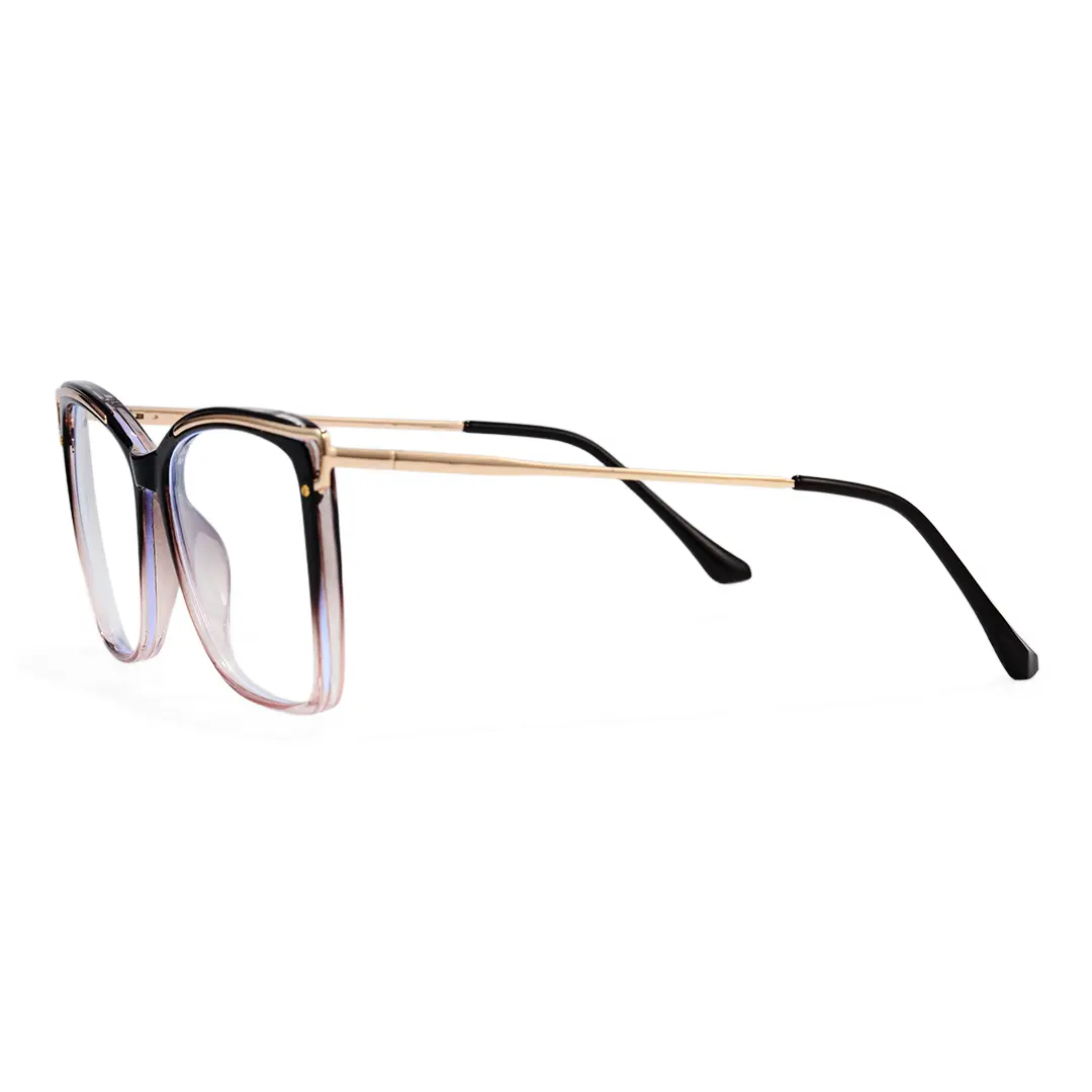 Side view of Enya cat eye tr90 eyeglasses CR0352503 in two tone