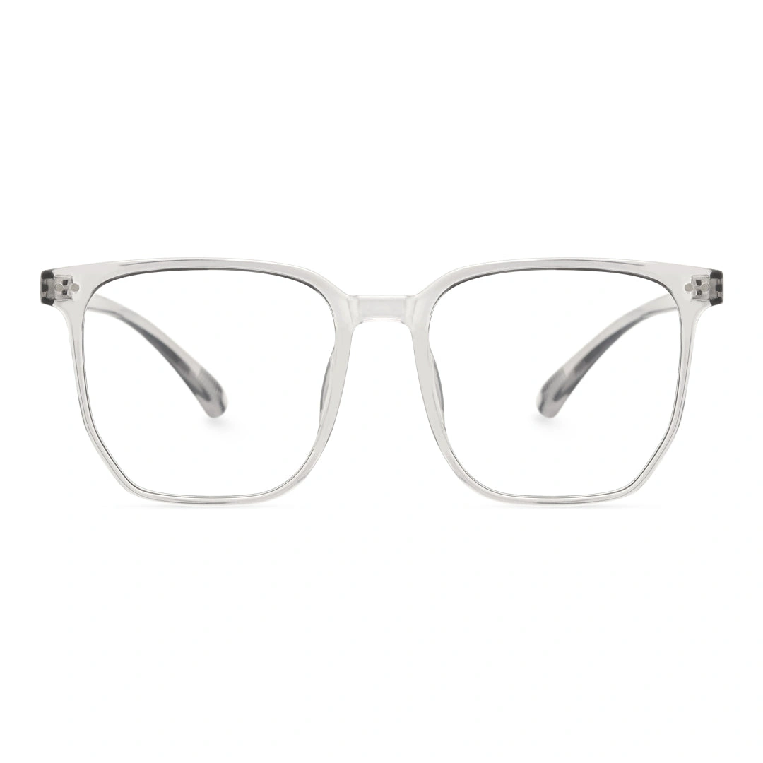 Front view of Ezekiel square tr90 eyeglasses SR0172409 in grey
