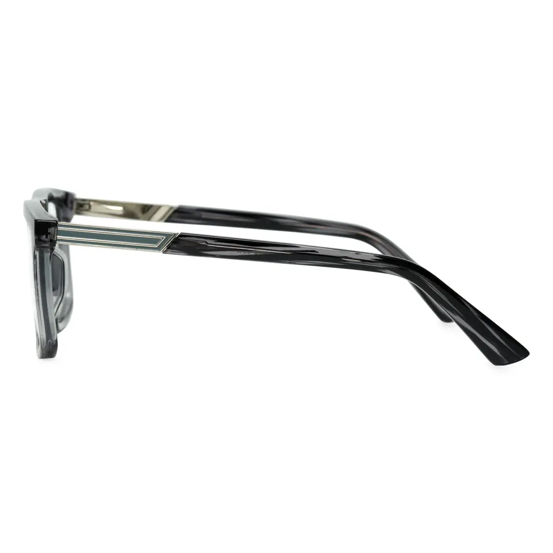 Side view of Fallon square tr90 eyeglasses ER0272408 in grey