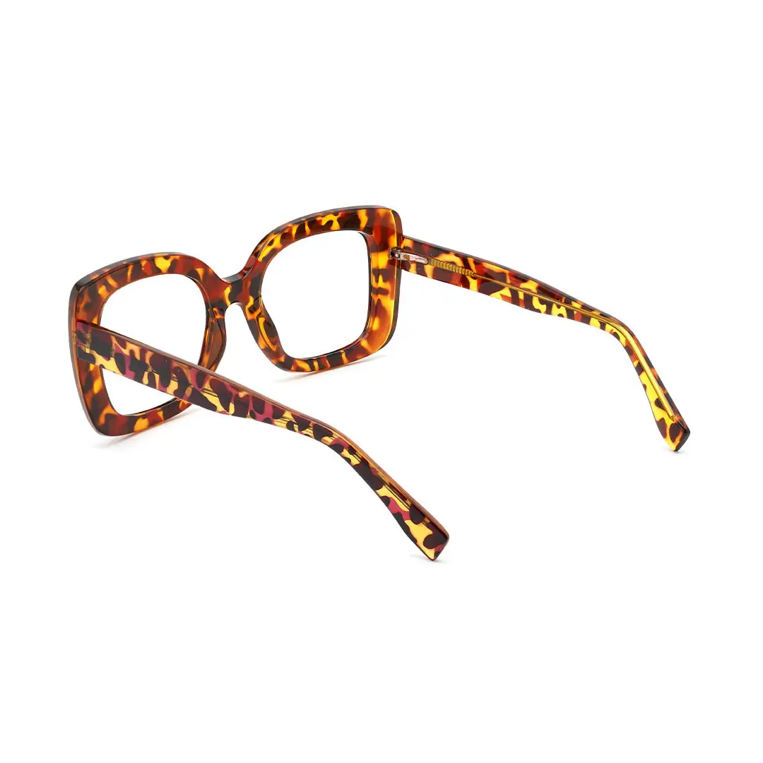 Back view of Fete square tr90 eyeglasses SR0222502 in tortoise