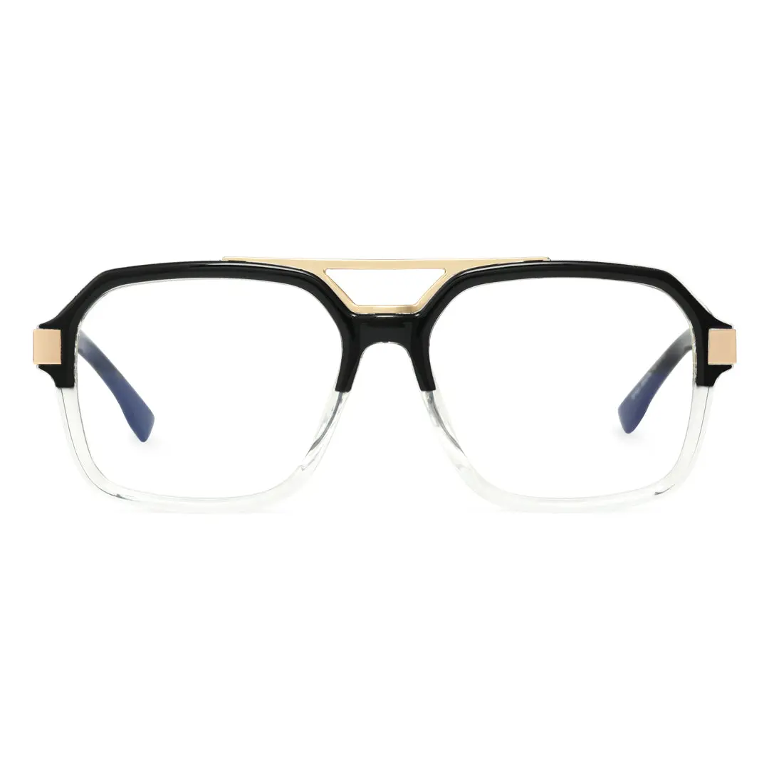 Front view of Ford aviator tr90 eyeglasses AR0292408 in two-tone