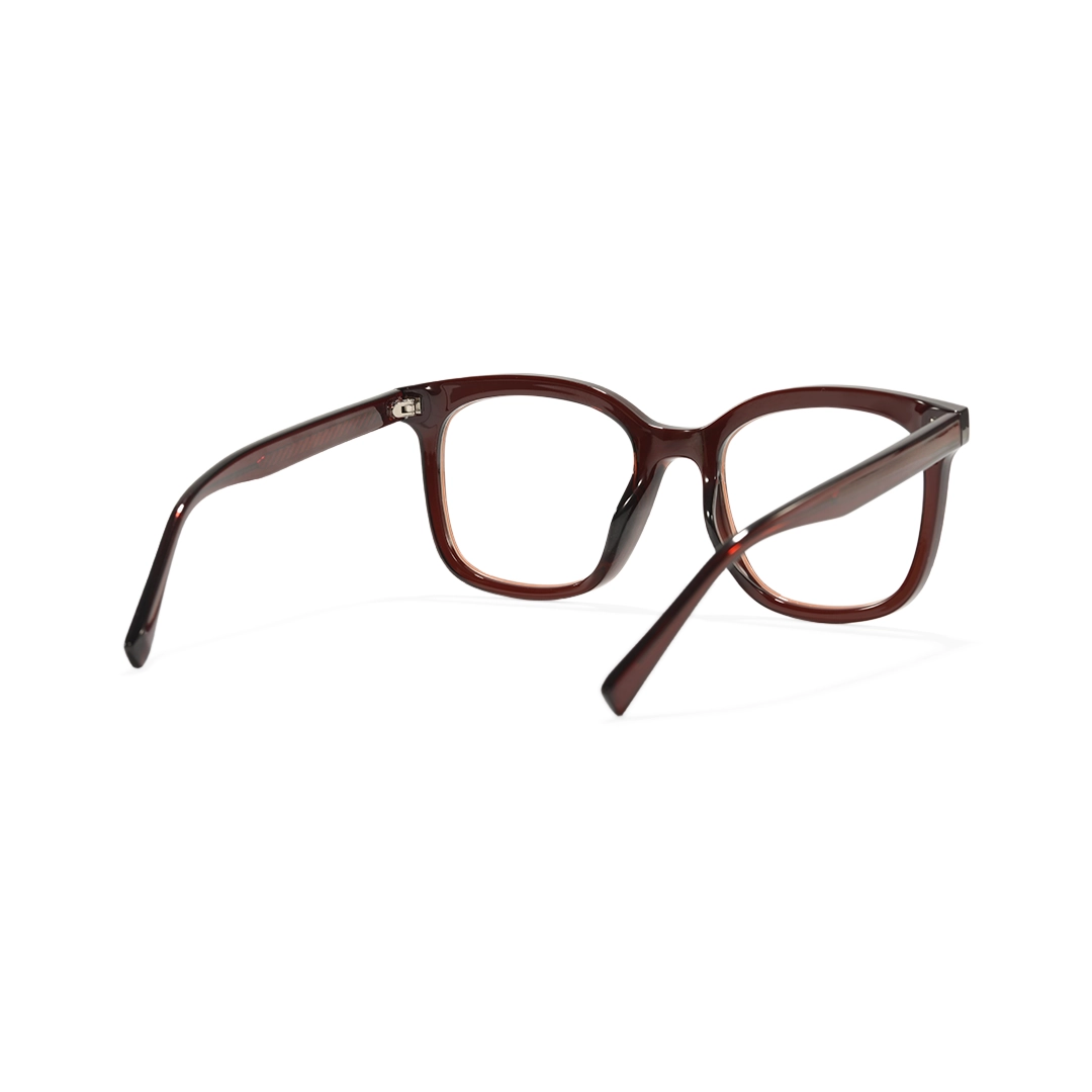Back view of Fynn square tr90 eyeglasses SR0012510 in red