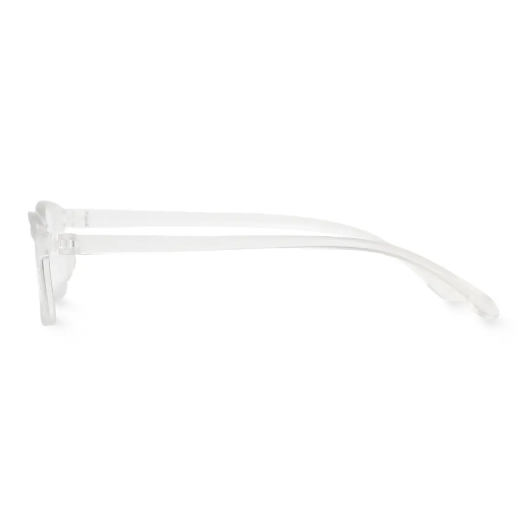 Side view of Gaius rectangle tr90 eyeglasses ER0152410 in clear