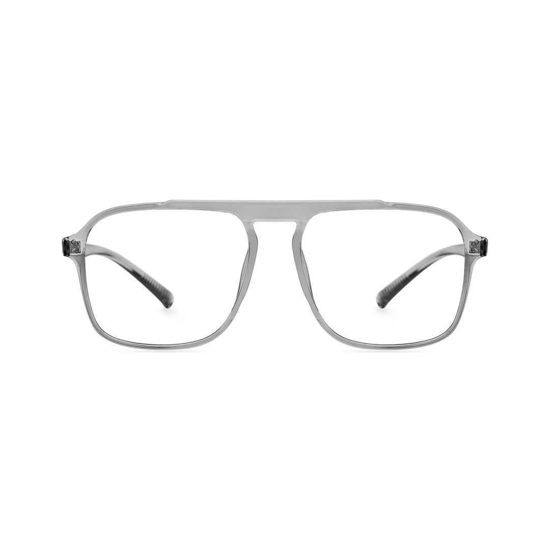 Front view of Gatsby aviator tr90 eyeglasses AR0142410 in grey