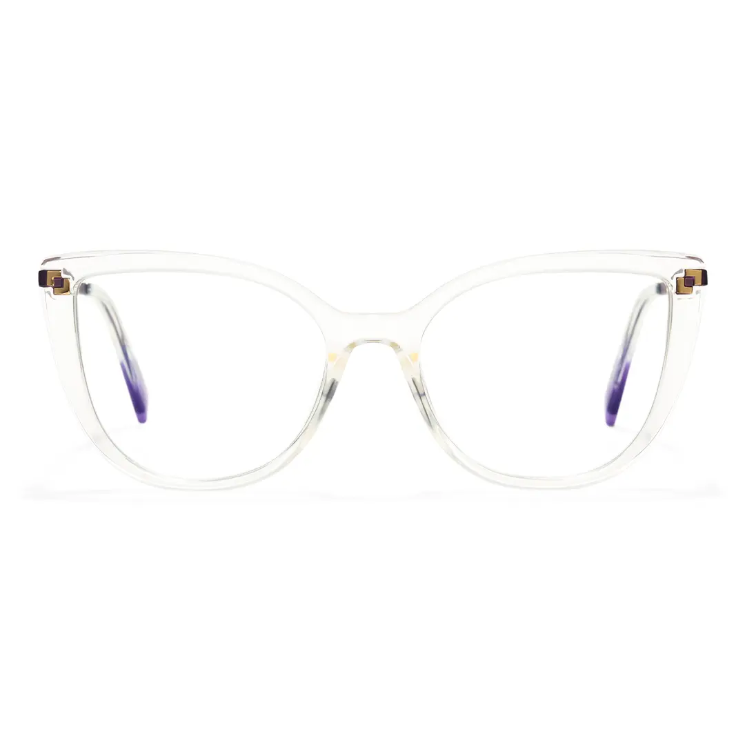 Front view of Gigi cat eye tr90 eyeglasses CR0182502 in clear