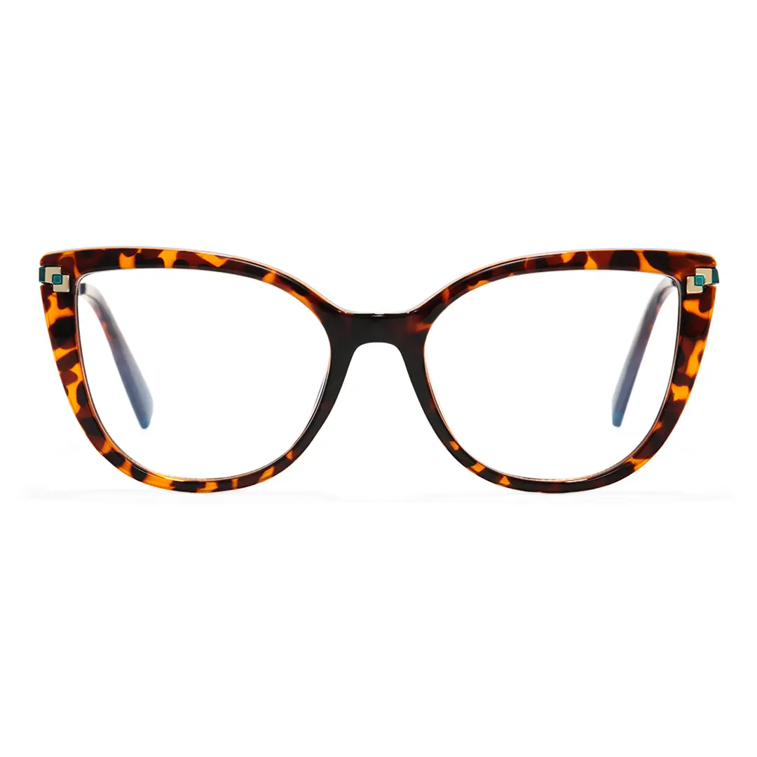 Front view of Gigi cat eye tr90 eyeglasses CR0182502 in tortoise
