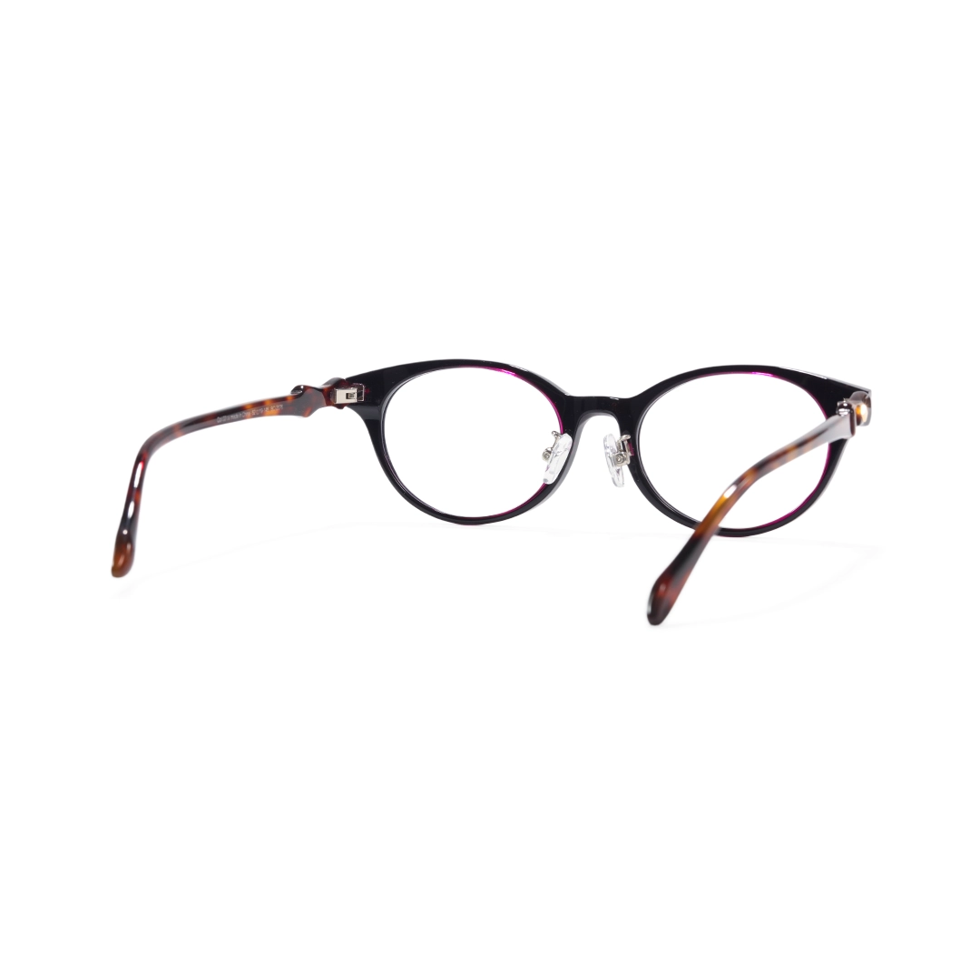 Back view of Grit oval acetate eyeglasses OA0302501 in tortoise