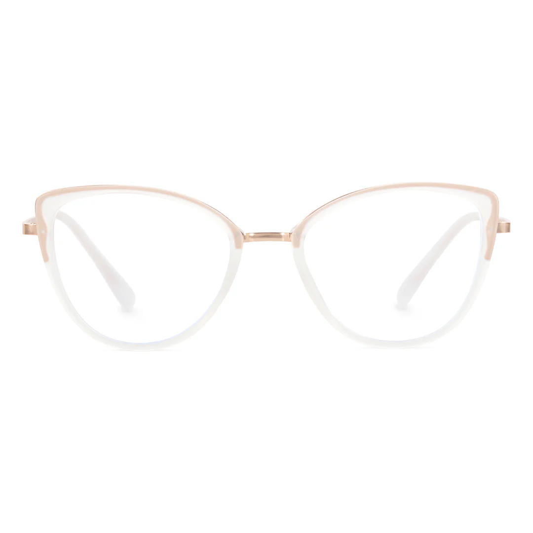 Front view of Hayes cat-eye tr90 eyeglasses CR0122402 in gold