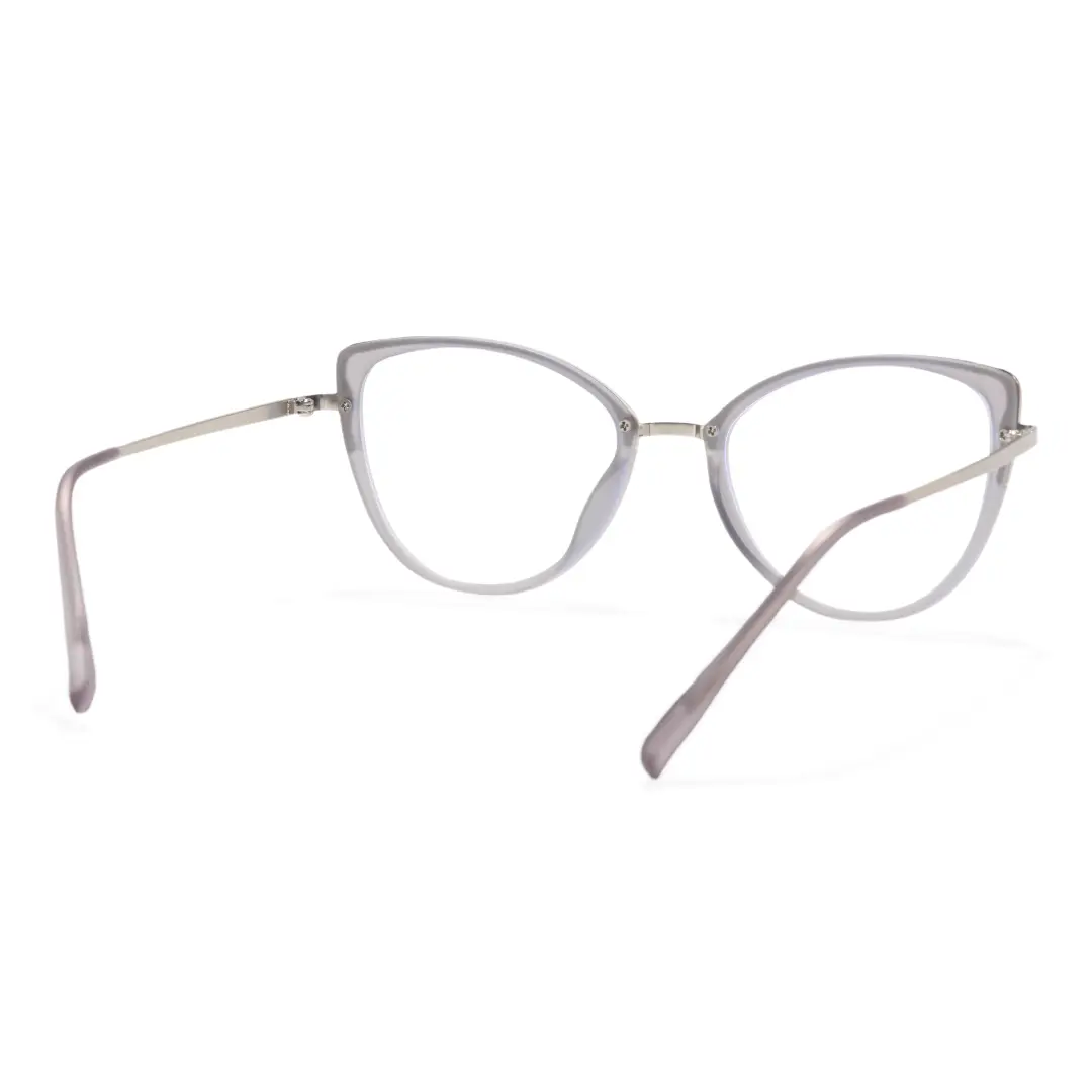 Back view of Hayes cat-eye tr90 eyeglasses CR0122402 in gray