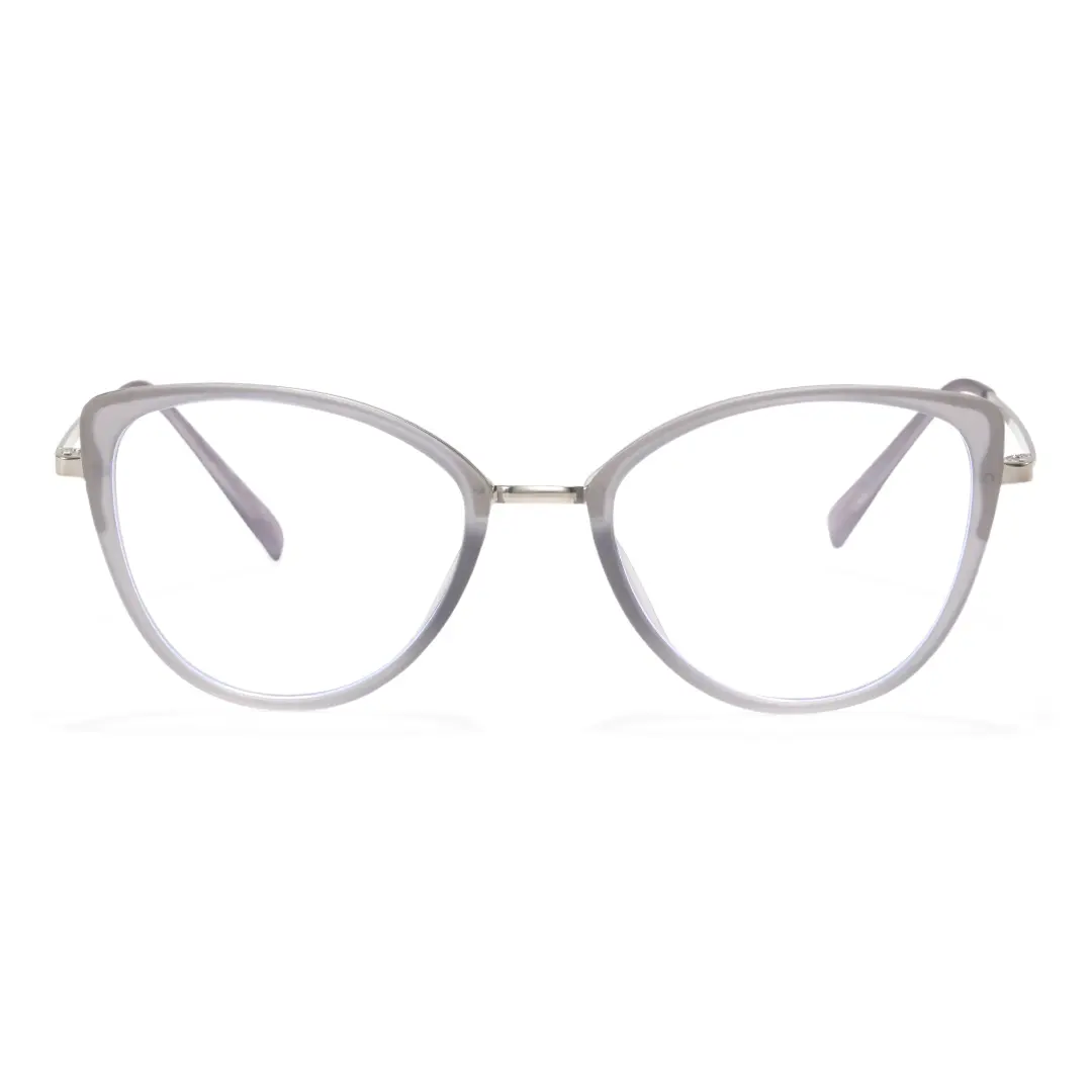Front view of Hayes cat-eye tr90 eyeglasses CR0122402 in gray