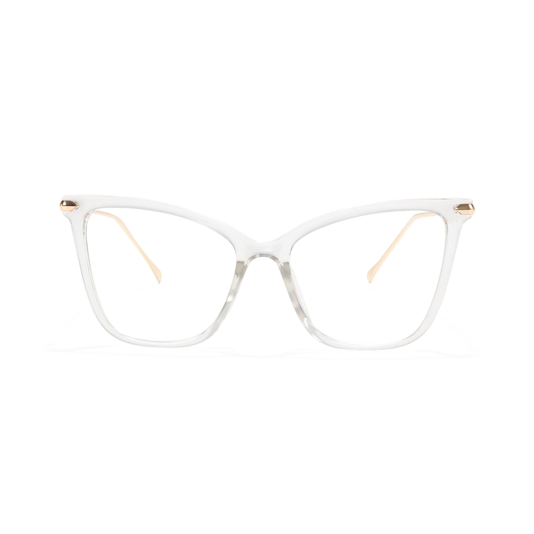 Front view of Hilary cat eye tr90 eyeglasses CR0032207 in clear