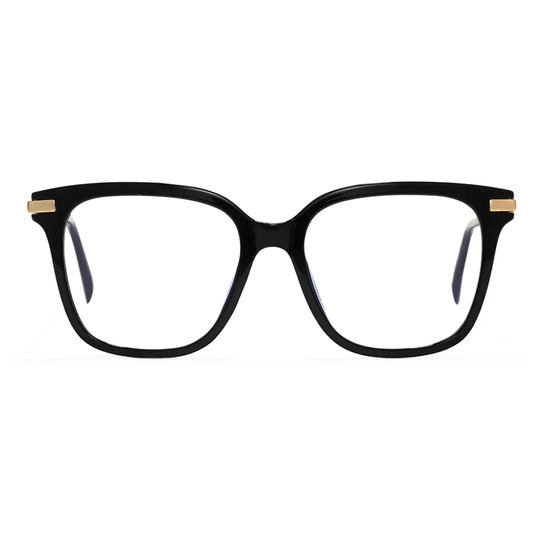 Front view of Iona square tr90 eyeglasses SR0192502 in black