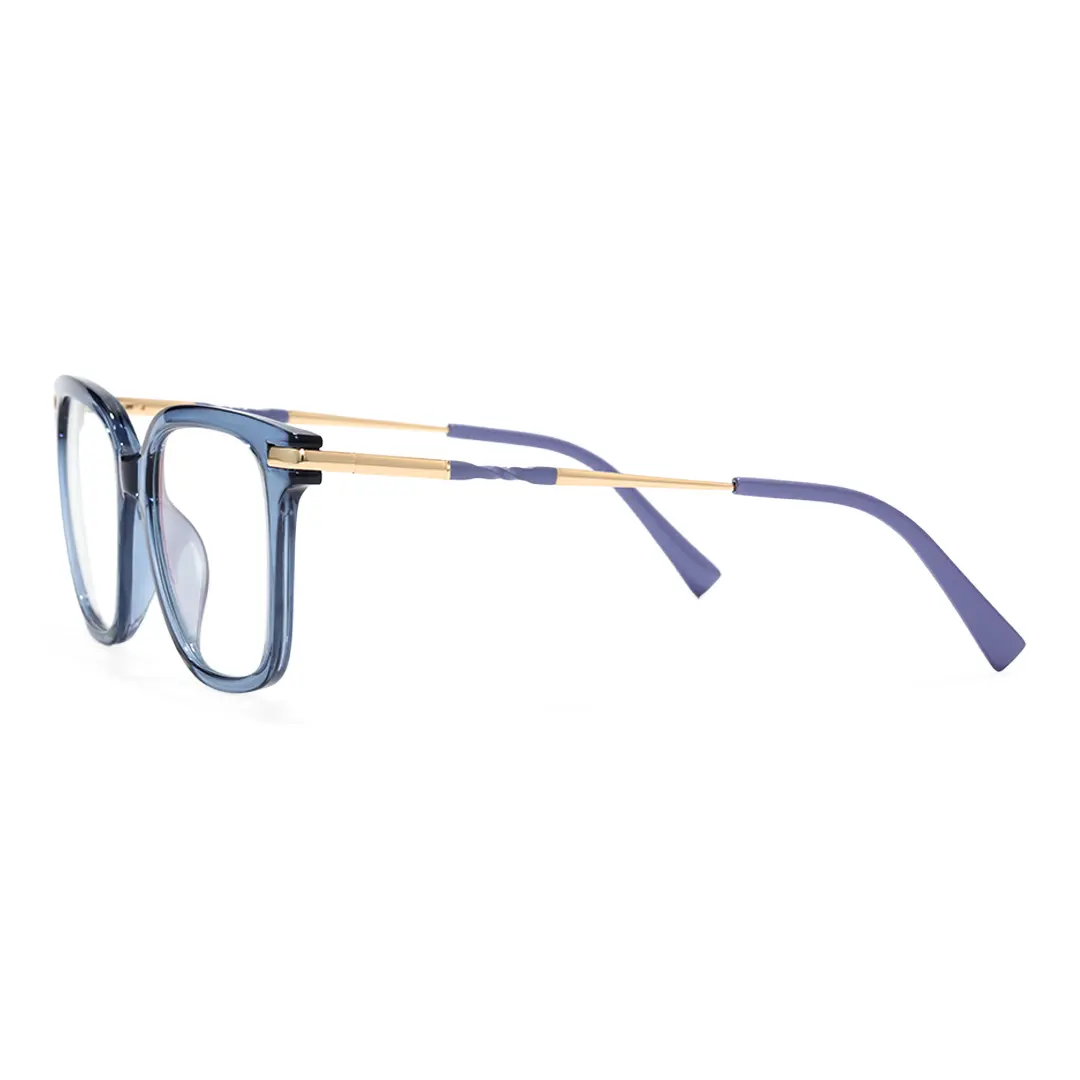 Side view of Iona square tr90 eyeglasses SR0192502 in blue