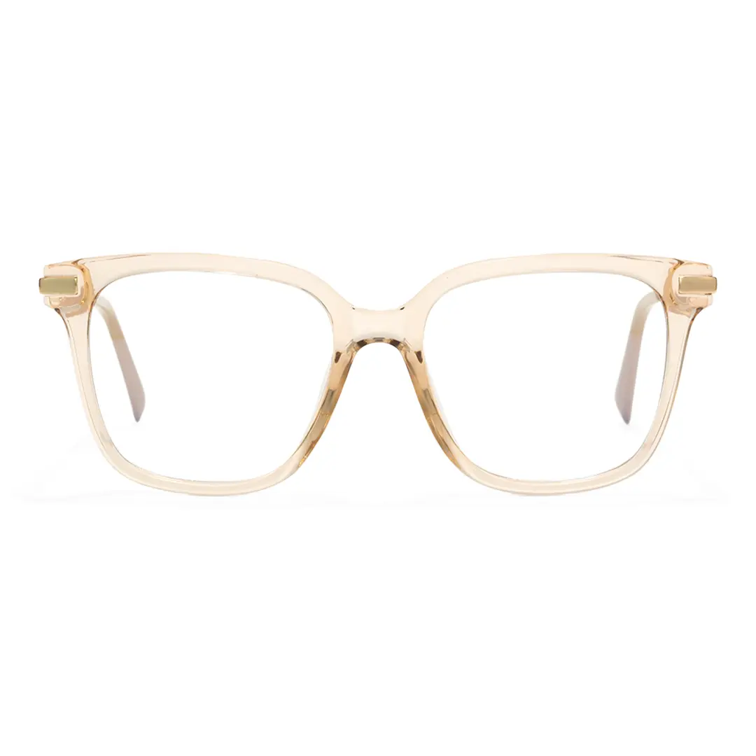 Front view of Iona square tr90 eyeglasses SR0192502 in brown