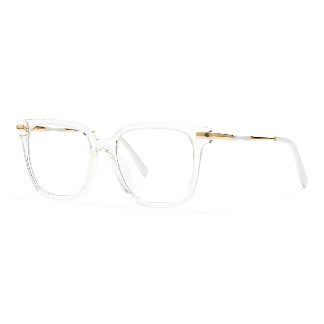 Angle view of Iona square tr90 eyeglasses SR0192502 in clear
