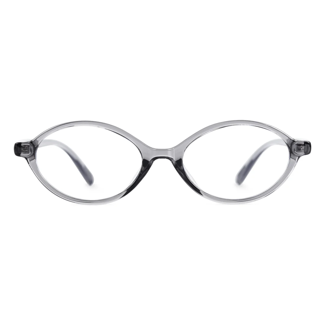 Front view of isra oval tr90 eyeglasses or0312402 in gray