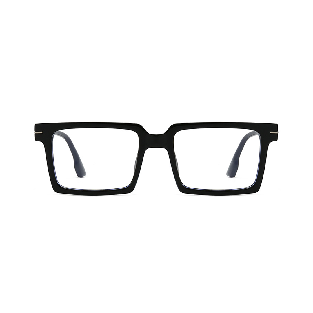 Front view of Ivan rectangle pc eyeglasses EP0102508 in black